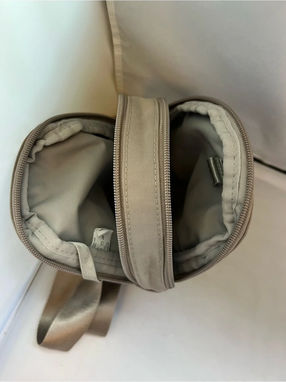 Baggallini Taupe Belt Bag with Adjustable Strap